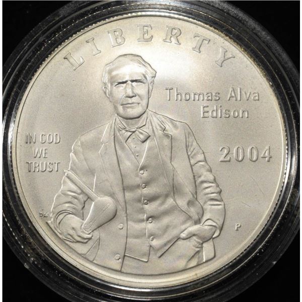 2004-P $1 COMMEM THOMAS ALVA EDISON