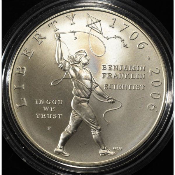 2006-P $1 COMMEM BENJAMIN FRANKLIN TERCENTENARY SC