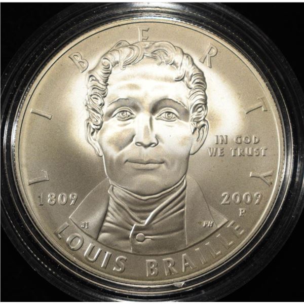 2009-P $1 COMMEM LOUIS BRAILLE BICENTENNIAL