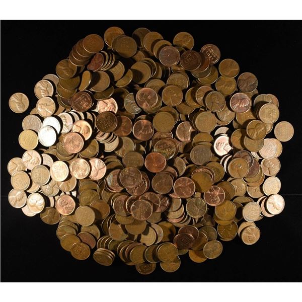 (500) WHEAT CENTS MIXED DATES