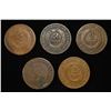 Image 2 : (5) 2-CENT PIECES