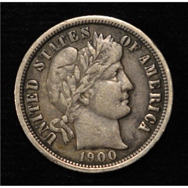 1900-O BARBER DIME XF
