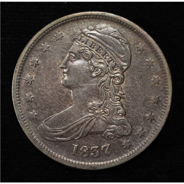 1837 BUST HALF DOLLAR CH AU