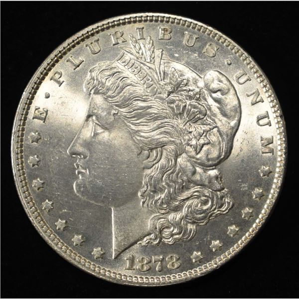 1878 7TF REV 78 MORGAN DOLLAR CH BU