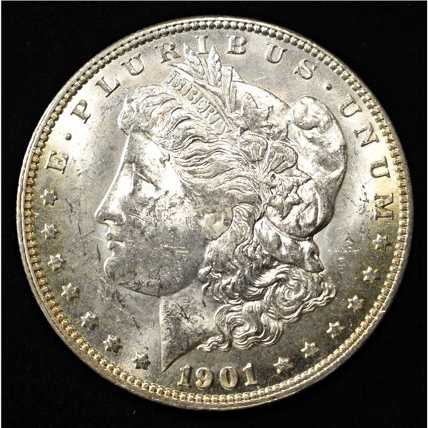 1901-O MORGAN DOLLAR CH BU COLOR REV.