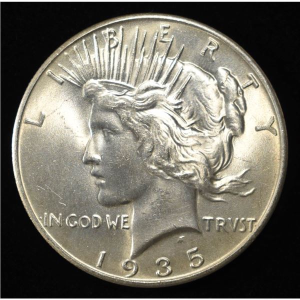 1935 PEACE DOLLAR CH/GEM BU