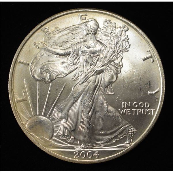 2004 AMERICAN SILVER EAGLE