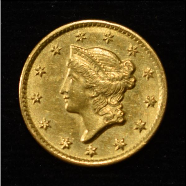 1851-C GOLD $1 TYPE 1 CH BU