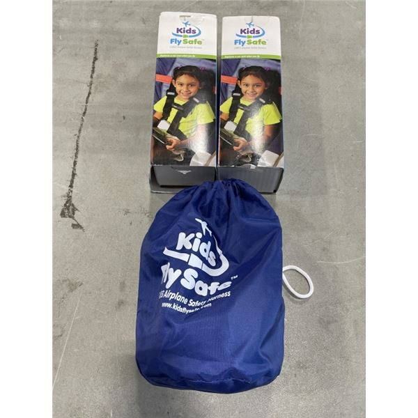 LOT OF 3 FLYSAFE KIDS AIRPLANE SAFETY HARNESS