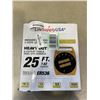 Image 1 : AS NEW HEAVY DUTY 25FT INDOOR OUTDOOR 3 WIRE GROUNDED 6-OUTLET CABLE REEL WITH HANDLEELECTRICAL CORD