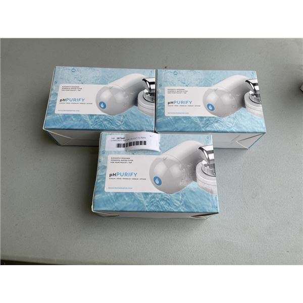 3 PHPURIFY WATER FAUCET FILTERS