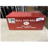 Image 1 : NEW CASE OF 3-1/4 COIL NAILS, SPIRAL - BRITE FINSH BULLDOG BRAND