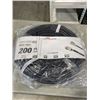Image 1 : AS NEW HEAVY DUTY 200FT INDOOR OUTDOOR 3 WIRE GROUNDED ELECTRICAL CORD, BLACK 10AWG