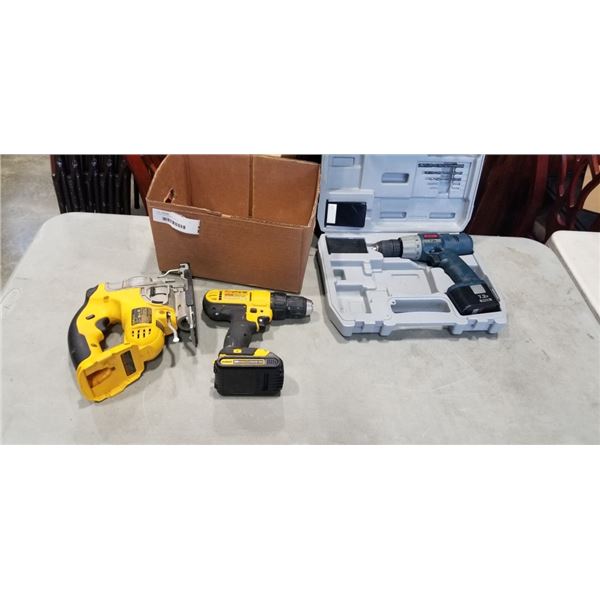 RYOBI AND DEWALT DRILLS