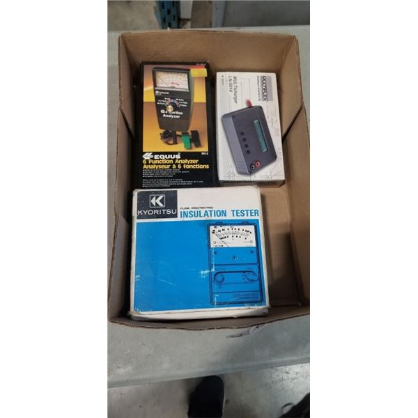 VINTAGE AS NEW ANALYZER, MULTI CHARGER, AND INSUKLATION TESTER