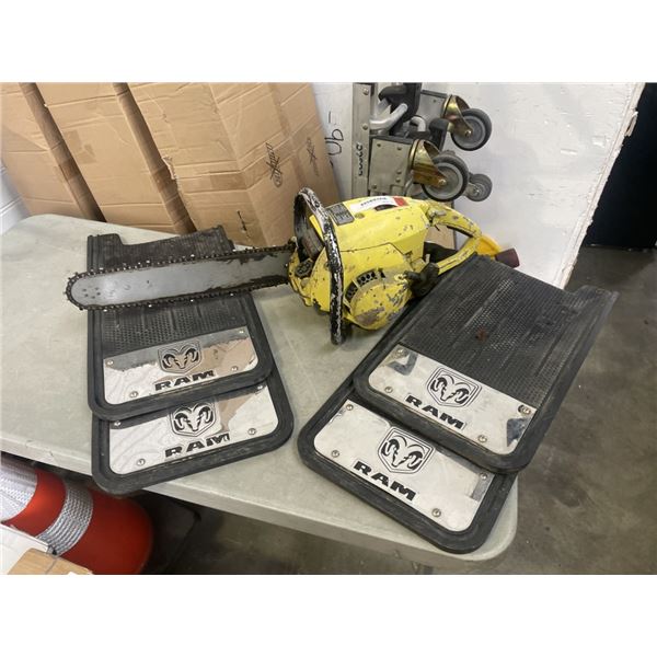 LOT OF SKILLSAW CHAINSAW 1629 AND RAM MUDDFLAPS