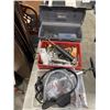 Image 1 : 2 BINS OF TOOLS, TOOL BOX, AND SOLAR PANEL