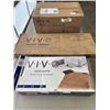 Image 1 : VIVO BLACK DUAL MONITOR  SINGLE LAPTOP DESK MOUNT &VIVO ROTATING TV WALL MOUNT AND CORNER DESK  CONN