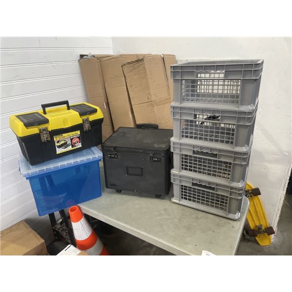 STACKING CRATES AND STORAGE BOXES