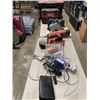 Image 1 : LARGE TOTE OF ASSORTED TOOLS - SOME WORK, MOST FOR PARTS AND TOOL BOX
