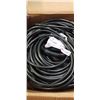 Image 2 : AS NEW HEAVY DUTY 200FT INDOOR OUTDOOR 3 WIRE GROUNDED ELECTRICAL CORD, BLACK 12AWG