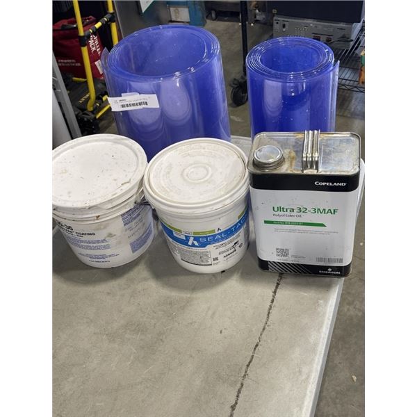 SEAL FAST COATING, ESTER OIL AND 2 PLASTIC FREEZER PANELS