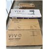 Image 1 : VIVO DUAL DESK MONITOR MOUNT VIVO KEYBOARD TRAY VIVO  ROTATING TV WALL MOUNT AND VIVO SLIVER SIT TO 