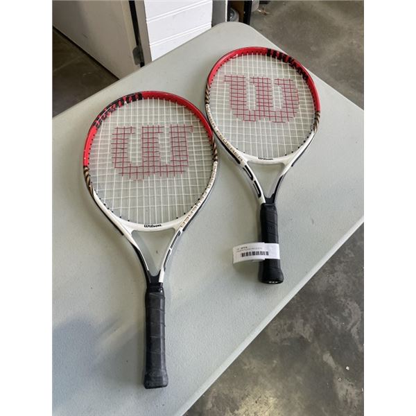 2 WILSON SQUASH RACQUETS