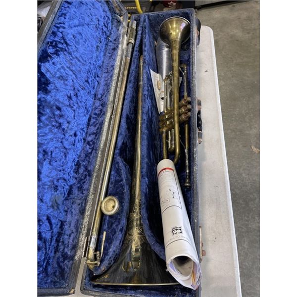 TROMBONE AND TRUMPET IN HARDCASE