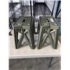 Image 1 : 2 THINKA GREEN FOLDING STEP STOOLS