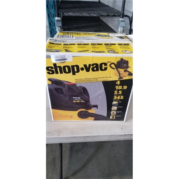 NEW OPEN BOX SHOP VAC 4 GALLON