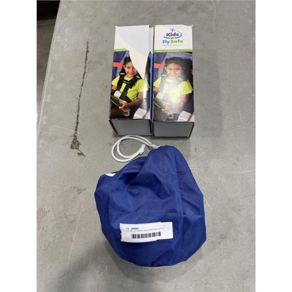 LOT OF 3 FLYSAFE KIDS AIRPLANE SAFETY HARNESS