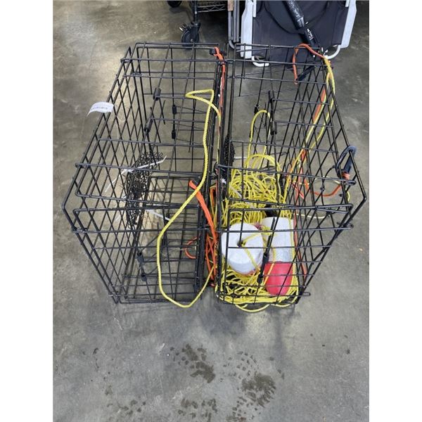 2 LARGE CRAB TRAP, 24 X 24 WITH ROPE AND BUOYS