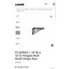 Image 2 : 2 NEW LOWELL WALL SHELVES 18X16 HOLDS UP TO 100 LB  RETAIL $210