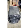 Image 4 : 8 BLACK STORAGE BINS W/ BUILT IN LIDS