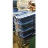 Image 1 : PALLET OF RUBBERMAID TOTES FILLED WITH ESTATE GOODS