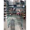 Image 1 : GREEN WIRE 18 X 48 X 80 INCH ROLLING RACK