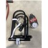 Image 3 : 2 BIKE PUMPS, LOCKS AND AIR GUAGE