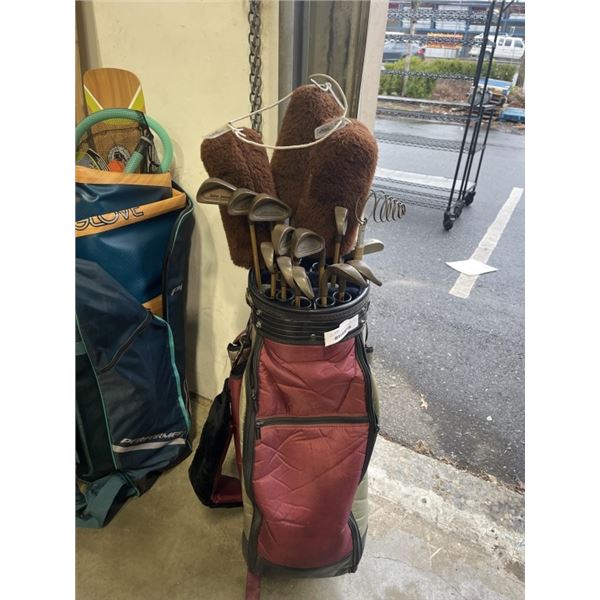 VINTAGE JOHN JACOBS SCOTTSDALE ARIZONA BRONZED GOLD CLUB SET INCLUDES S,P,9,8,7,6,5,4,3,2 AND 1 IRON