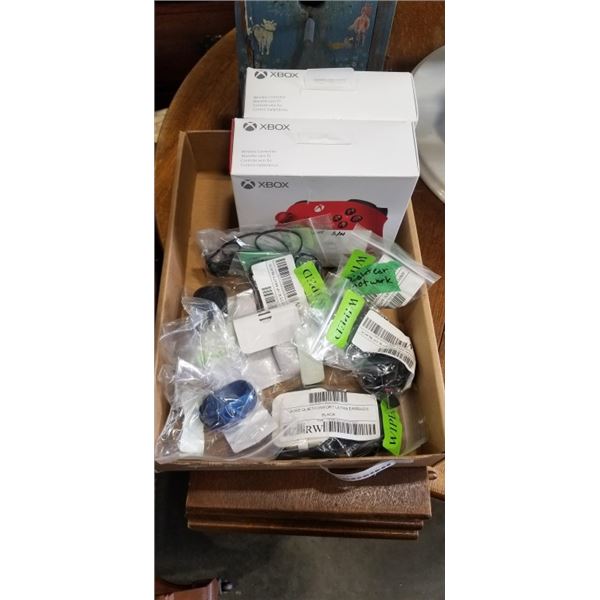 LOT OF DEFECTIVE STORE RETURN XBOX ONE CONTOLLERS AND WIRELESS EARBUDS