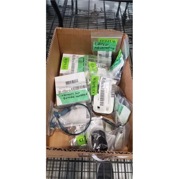 LOT OF DEFECTIVE STORE RETURN WIRELESS EARBUDS APPLE AIRPODS SAMSUNG GALAXY BUDS AND SONY AND BOSE