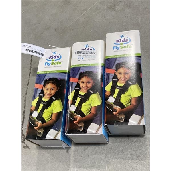 LOT OF 3 FLYSAFE KIDS AIRPLANE SAFETY HARNESS