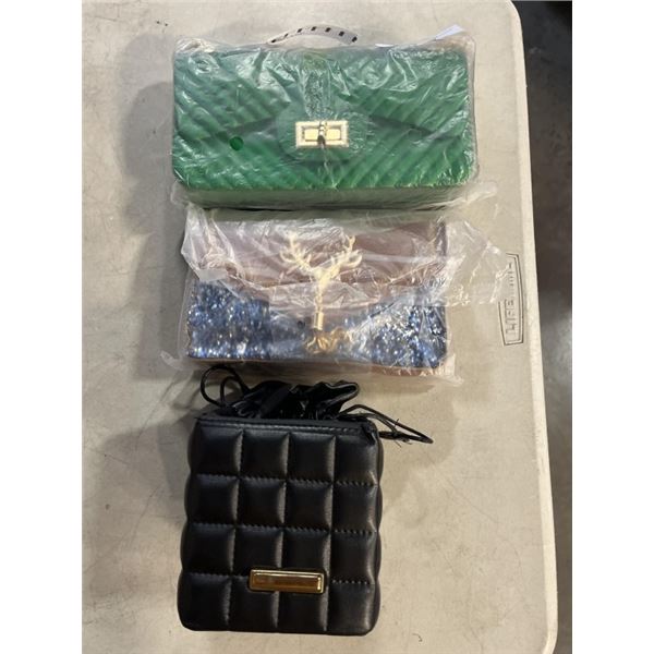 3 NEW PURSES