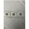 Image 1 : 3 MINT 2021 CANADIAN DIMES ALL 3 TYPES OF THE 100TH ANNIVERSARY OF THE BLUENOSE