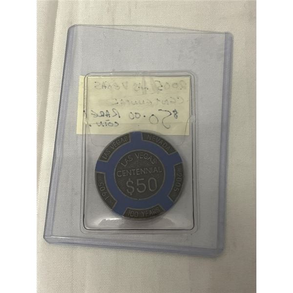 2005 LAS VEGAS CENTENNIAL RARE $50 COIN