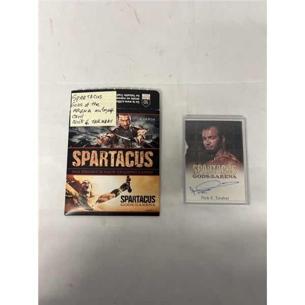 SPARTACUS GODS OF THE ARENA AUTOGRAPH CARD NICK E TARABAY