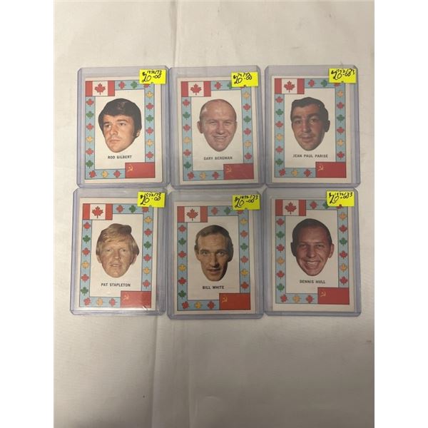 6 - 1972 TEAM CANADA OH-PEE-CHEE HOCKEY CARDS