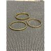 Image 1 : 3 UNMARKED GOLD TONE BANGLES