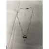 Image 1 : DAINTY CRYSTAL BEADS NECKLACE W/ 925 STERLIG SILVER LOBSTER CLASP