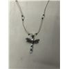 Image 2 : DAINTY CRYSTAL BEADS NECKLACE W/ 925 STERLIG SILVER LOBSTER CLASP